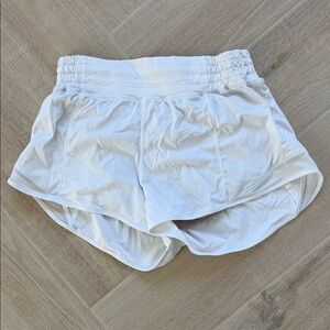 lululemon athletica Women's White Athletic Shorts Hotty hot 6